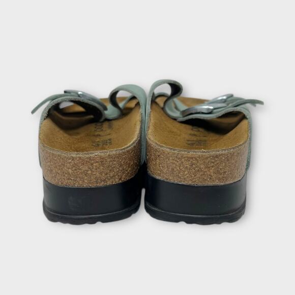 Birkenstock Papillio Arizona Platform Sandal-Nubuck in Pure Sage Size 41/10 - Picture 9 of 11